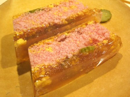 aspic jambon mimosa tranches